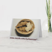 Carte de voeux de noix (Dos)