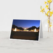 Carte de voeux de note/du Lincoln Memorial (Fleur jaune)