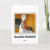 Carte de voeux de nourriture amusante ! (Dos)