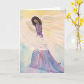 Carte de vœux de Nouvel An (Fleur jaune)