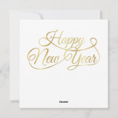 Carte de vœux de Nouvel An 2026 (Dos)