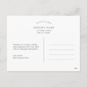 Carte de vœux de Nouvel An EDITABLE COULEUR (Dos)