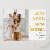 Carte de vœux de nouvel an et de nouvelle maison s (Recto)