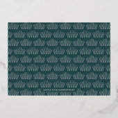 Carte de vœux de Nouvel An Folio Deco - Sarcelle (Verso)