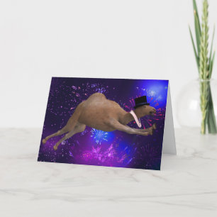 Carte de vœux de Nouvel An Heureux Humpy Jumpy