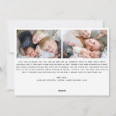 Carte de vœux de Nouvel An Moderne Drôle et Joyeus (Dos)