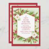 Carte de vœux de nouvelle maison pour les fêtes (Devant / Derrière)