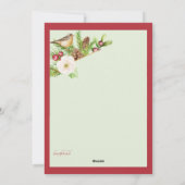 Carte de vœux de nouvelle maison pour les fêtes (Dos)