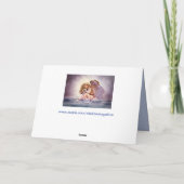 carte de voeux de nuage ange (Dos)