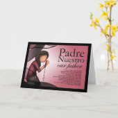 Carte de voeux "de Nuestro d'aumônier" (Fleur jaune)