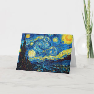Carte de voeux de nuit Van Gogh Starry