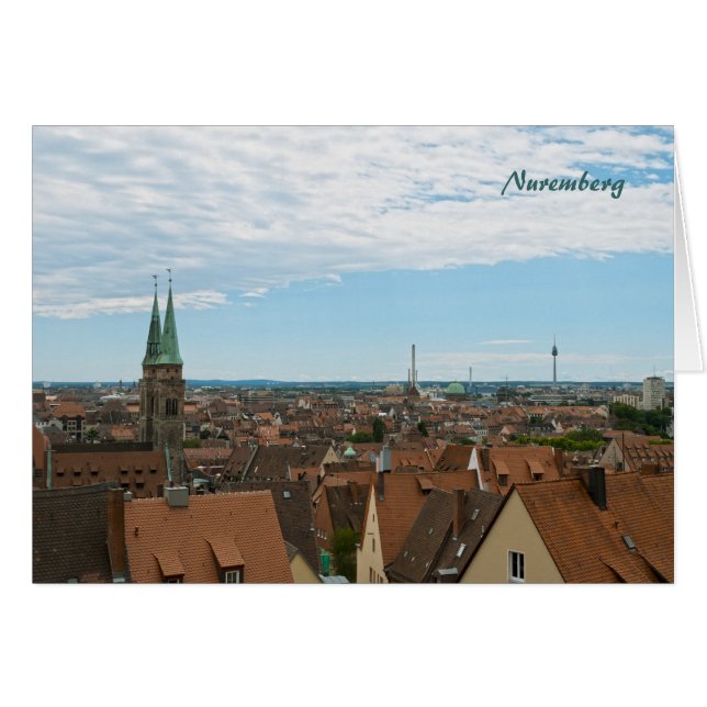 Carte de vœux de Nuremberg (Devant horizontal)