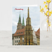 Carte de vœux de Nuremberg (Fleur jaune)
