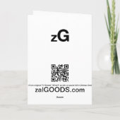 Carte de voeux de "O Sensei" (Dos)