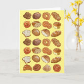 Carte de voeux de pain (Fleur jaune)