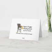 Carte de voeux de pain grillé de bière du jour de (Dos)