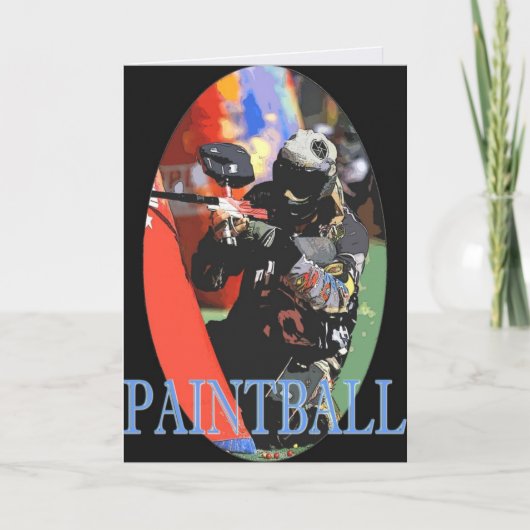 Carte de voeux de Paintball (Devant)