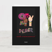 Carte de voeux de paix (Dos)