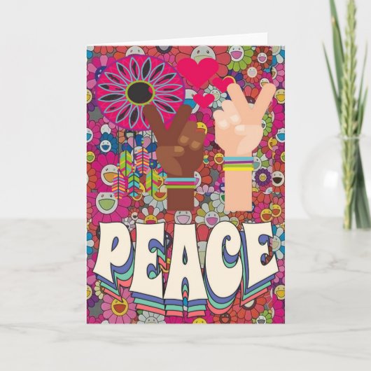 Carte de voeux de paix (Devant)