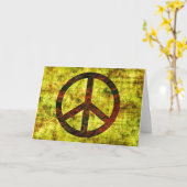 Carte de voeux de paix (Fleur jaune)