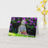 Carte de voeux de paix de Bouddha 2 (Fleur jaune)