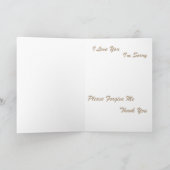 Carte de voeux de paix de Ho'oponopono (Intérieur)