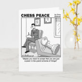 Carte de vœux de paix d'échecs "Grand Schéma des C (Fleur jaune)