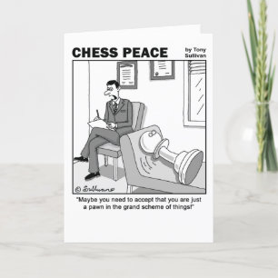Carte de vœux de paix d'échecs 'Grand Scheme of Th