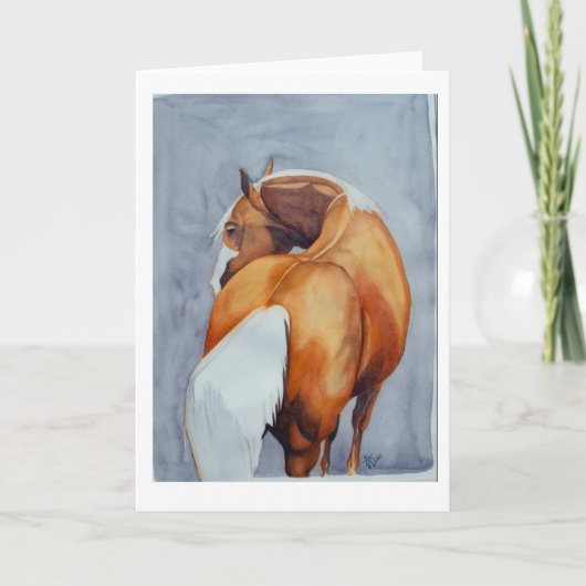 Carte de voeux de palomino (Devant)