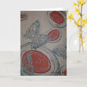 Carte de voeux de papillons (Fleur jaune)