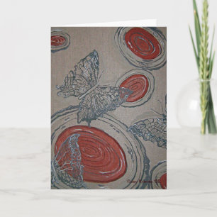 Carte de voeux de papillons