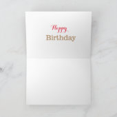 Carte de voeux de papillons et de fleurs (Intérieur)