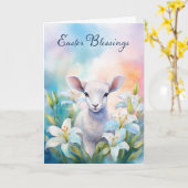 Carte de voeux de Pâques (Fleur jaune)