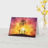 Carte de vœux de Pâques (Fleur jaune)