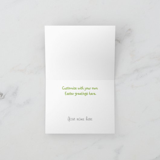 Carte de voeux de Pâques (Intérieur)