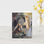 Carte de voeux de Pâques (Fleur jaune)