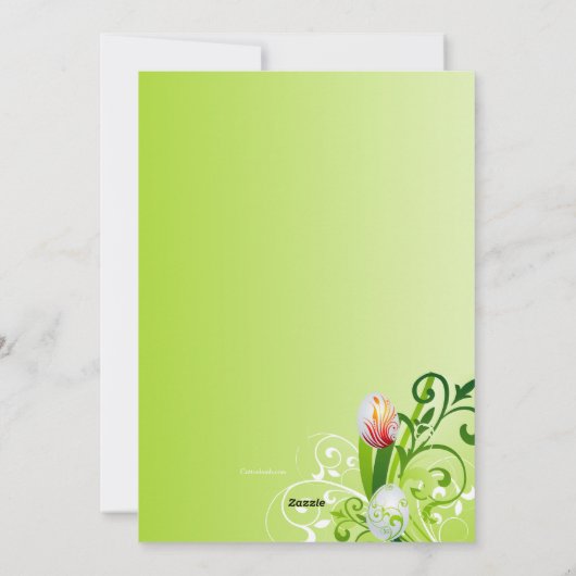 Carte de voeux de Pâques (Dos)