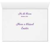 Carte de voeux de Pâques (Intérieur Horizontal (Bas))