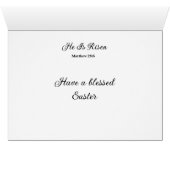 Carte de voeux de Pâques (Intérieur Horizontal (Bas))