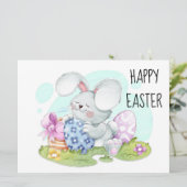 Carte de vœux de Pâques (Debout devant)