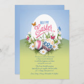 Carte de voeux de Pâques (Devant / Derrière)