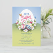 Carte de voeux de Pâques (Debout devant)