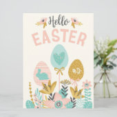 Carte de vœux de Pâques (Debout devant)