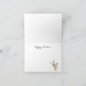 Carte de voeux de Pâques Aquarelle mignonne (Intérieur)