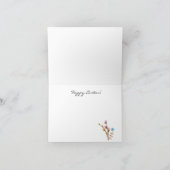 Carte de voeux de Pâques Aquarelle mignonne (Intérieur)