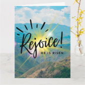 Carte de vœux de Pâques avec Écriture (Fleur jaune)