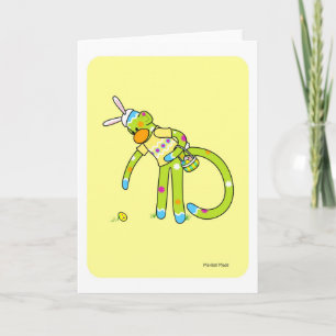 Carte de voeux de Pâques Bunkey