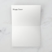 Carte de voeux de Pâques /Bunny (Intérieur)