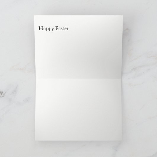 Carte de voeux de Pâques /Bunny (Intérieur)