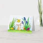 Carte de voeux de Pâques Bunny par Nicole Janes (Devant)